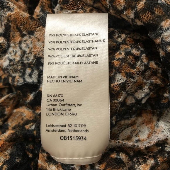 NWT FREE PEOPLE Out For The Night Blouse in Snake Combo Size L - Picture 13 of 15